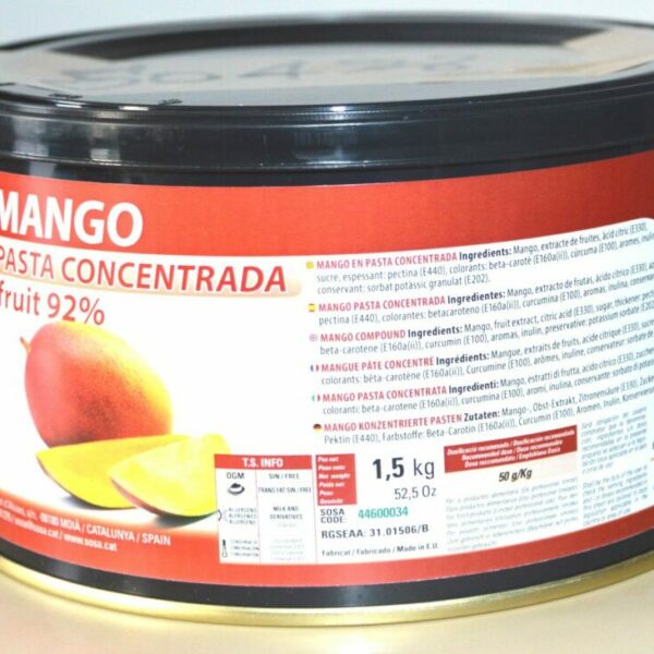 Pâte concentrée de mangue 1.5kg (Préco)