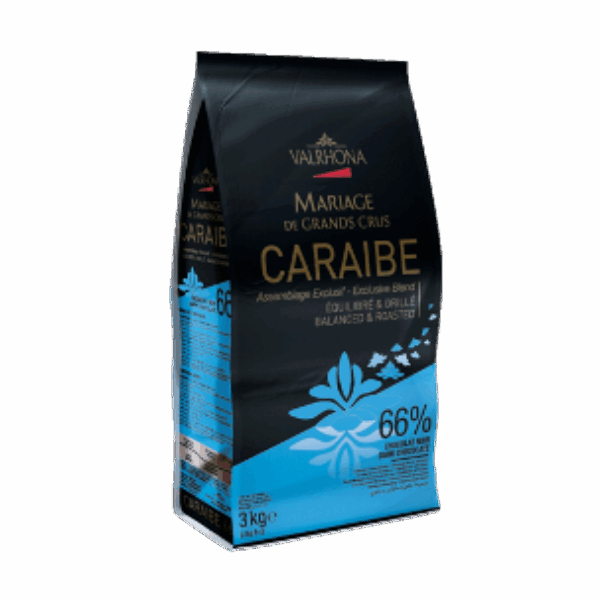 Caraibe 66pc en sac de 3KG Valrhona