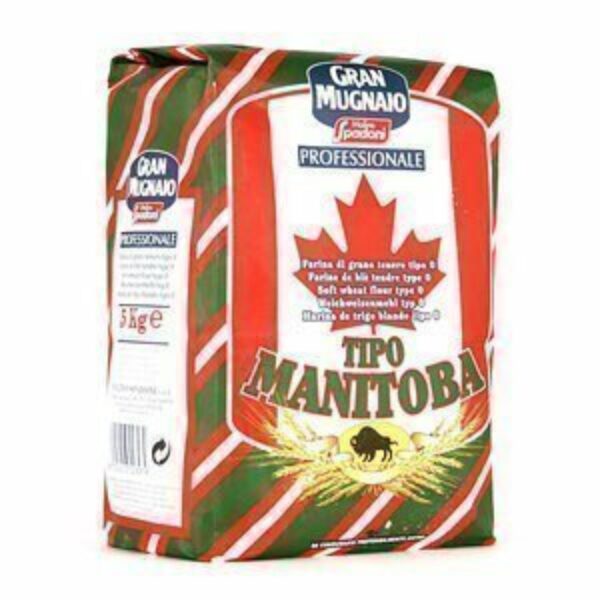 Farine de blé tendre Manitoba type 0 5 kg