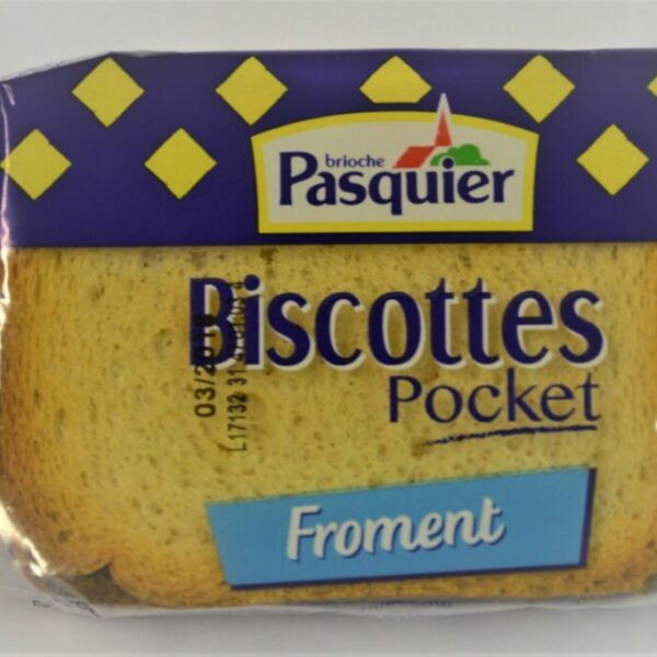 Biscottes au froment sachet individuel x2/ carton de 3.12kg (Préco)