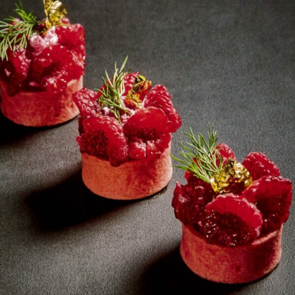 Mini ronds sucrés fraise carton de 210 pièces (Préco)