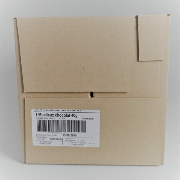 Moelleux chocolat x100 pièces de 40gr (P)