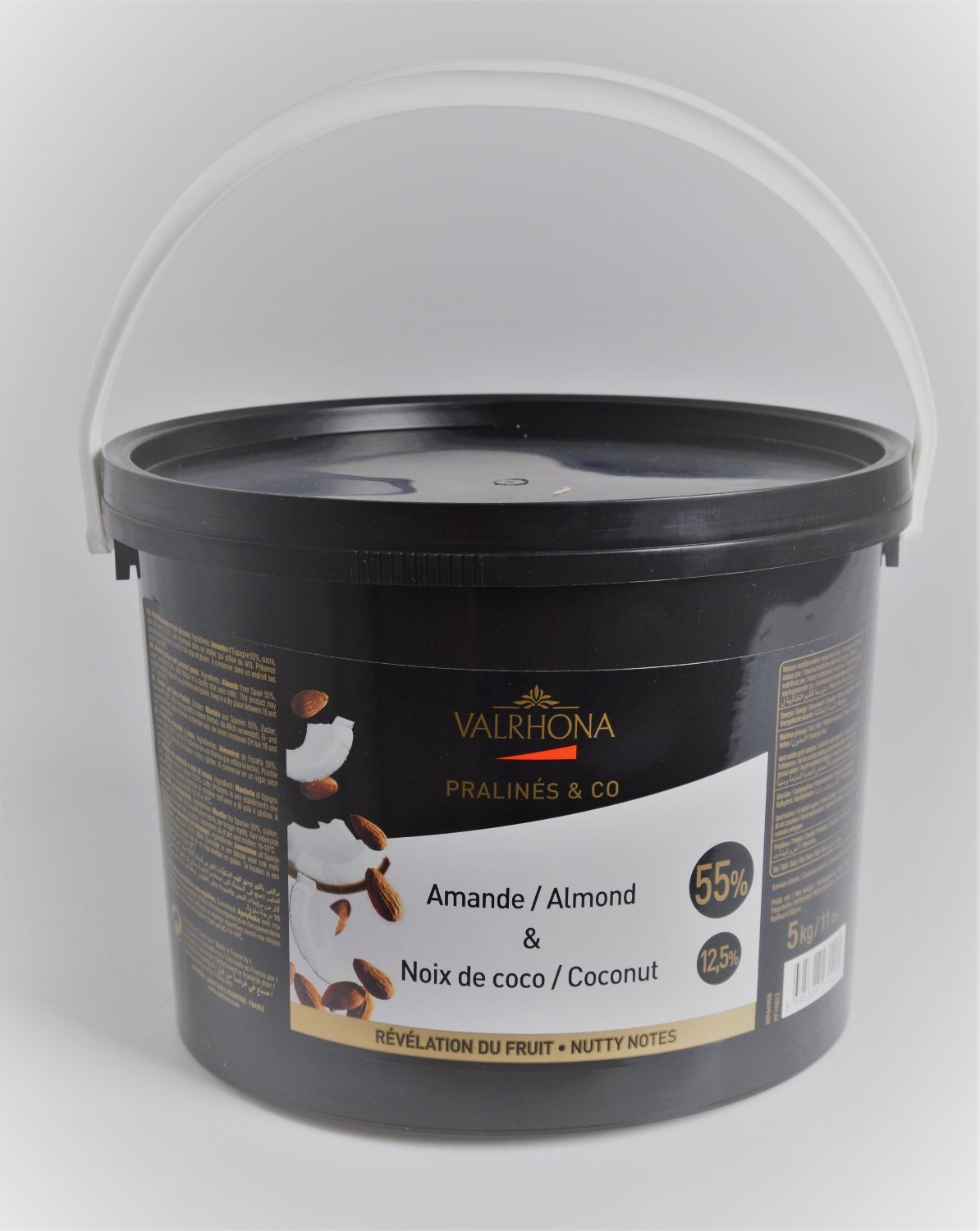 Praliné amande 55pc et noix de coco 12.5pc