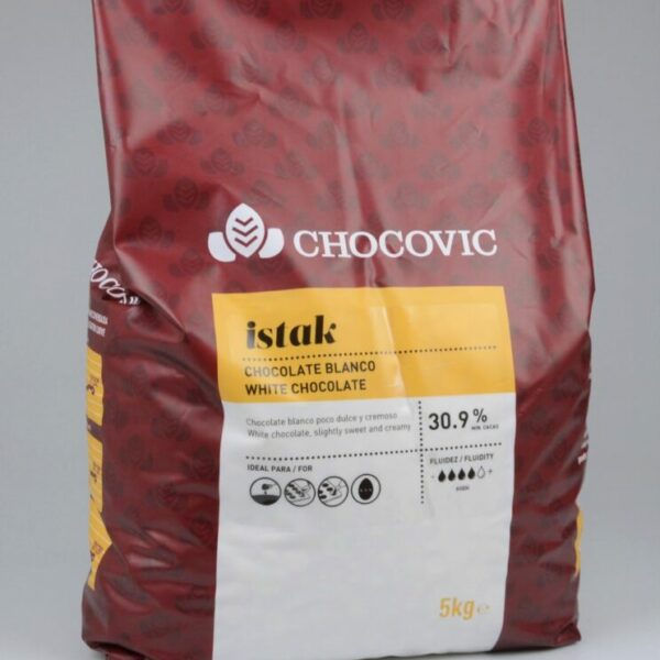 Chocolat blanc ISTAK 30.9pc sac de 5kg
