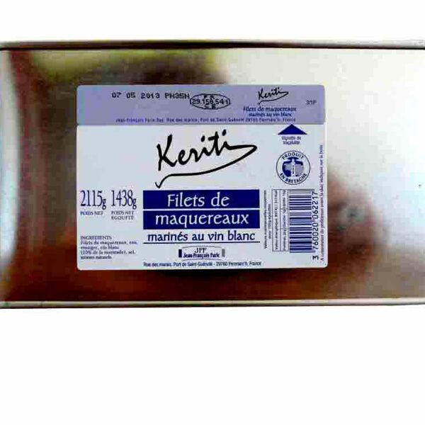 Filet de Maquereaux marinés au vin blanc 3/1