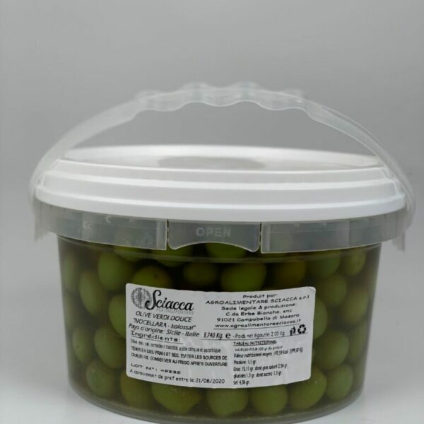 Olive Verte Nocellara seau de 2kg