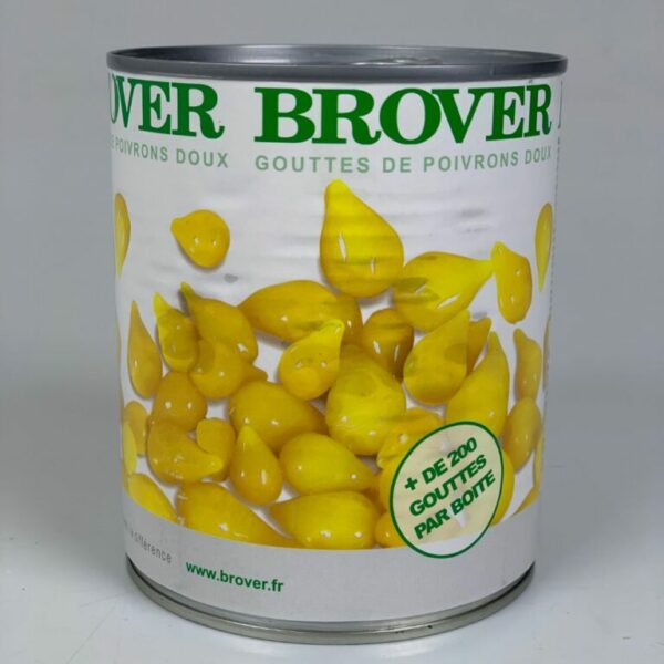 Gouttes de Poivrons Jaunes Doux Boite 4/4