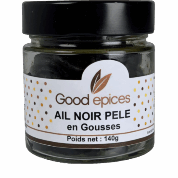 Ail noir pelé en gousses pot de 140gr