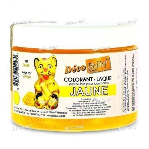 Colorant laqué jaune 400cc Chocolat