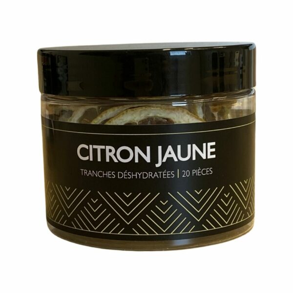 Tranches Citron Jaune petit pot 25 gr 15 à 20 tranches