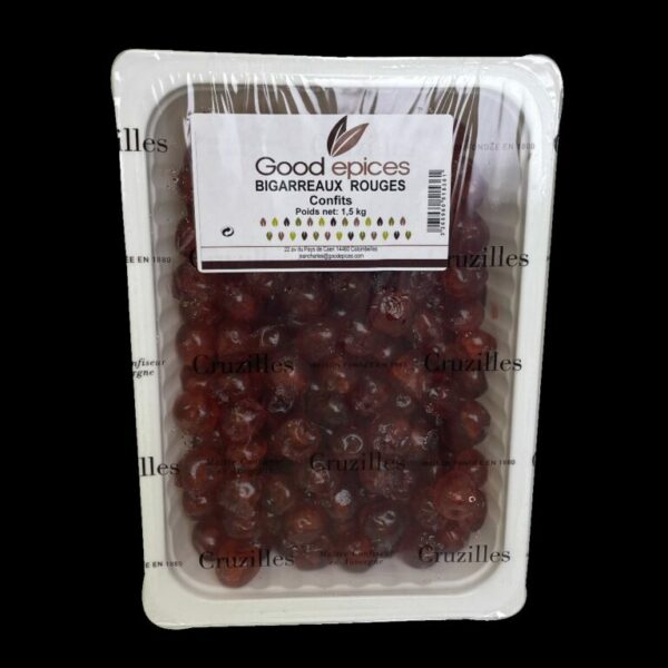 Bigarreaux Rouges entiers barquette 1.5kg