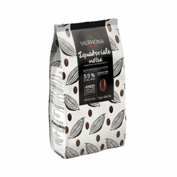 Equatoriale noire 55pc sac de 3kg Valrhona (Préco)