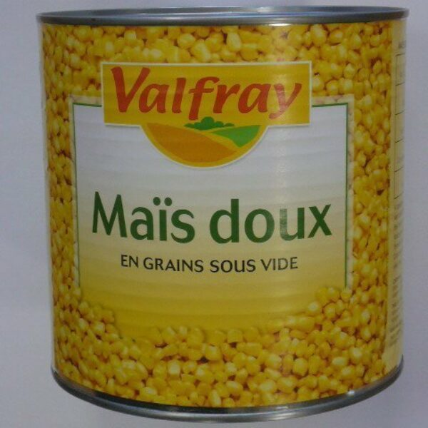 Mais Grains Sous vide boite 3/1