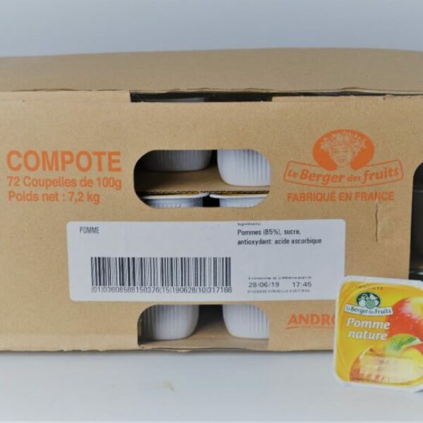 Compote de Pomme Coupelle 100grX72 (Préco)