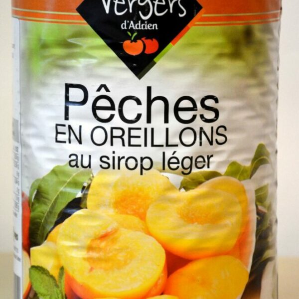 Pêche en oreillons au Sirop léger 5/1 (Préco)