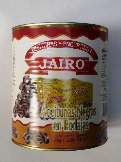 Olive noire Rondelle boite 3/1