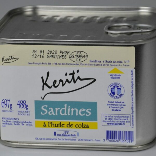 Sardine  l'Huile boite 4/4