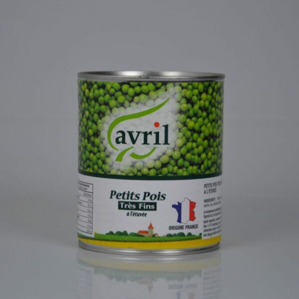 Petit pois tres fin etuvee boite 4/4