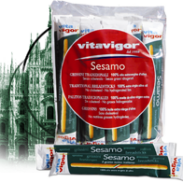 Gressin carton de 6 sachet sésame et huile d'olive extra vierge