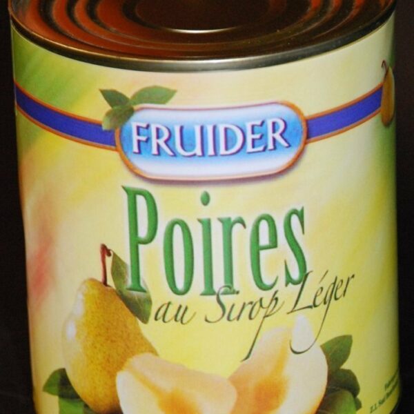 Poire Williams demi sirop leger boite 4/4