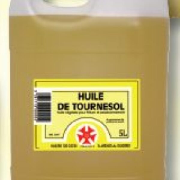 Huile Tournesol bidon de 5 litres