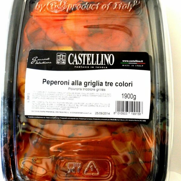 Poivrons grillés Tricolore Barquette 1900g