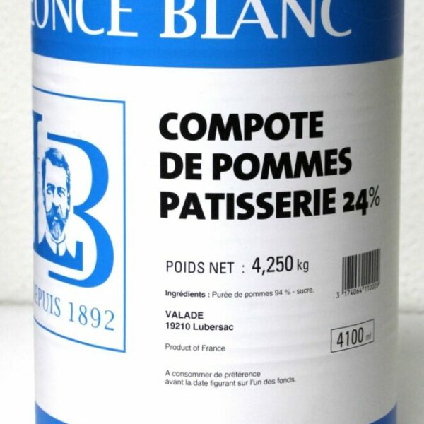 Compote de pommes patisserie boite 5/1